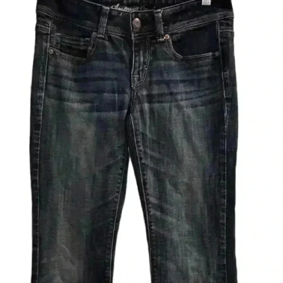 American Eagle Women's Bootcut Stretch Jeans Size 4 Blue Medium Wash - Picture 3 of 12